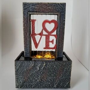 Raining LOVE LED Indoor Water Fountain from the Newport Coast Collection